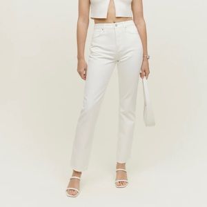 Reformation Cynthia High Rise Straight Jeans